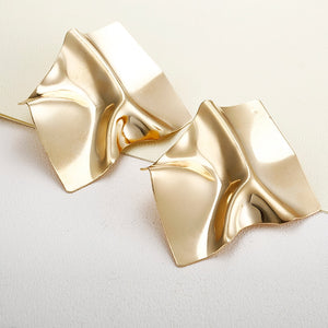 Luxury Gold Stud Earrings