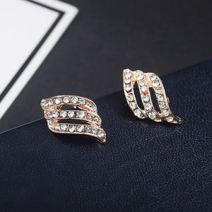 Simple Crystal Stud Earrings
